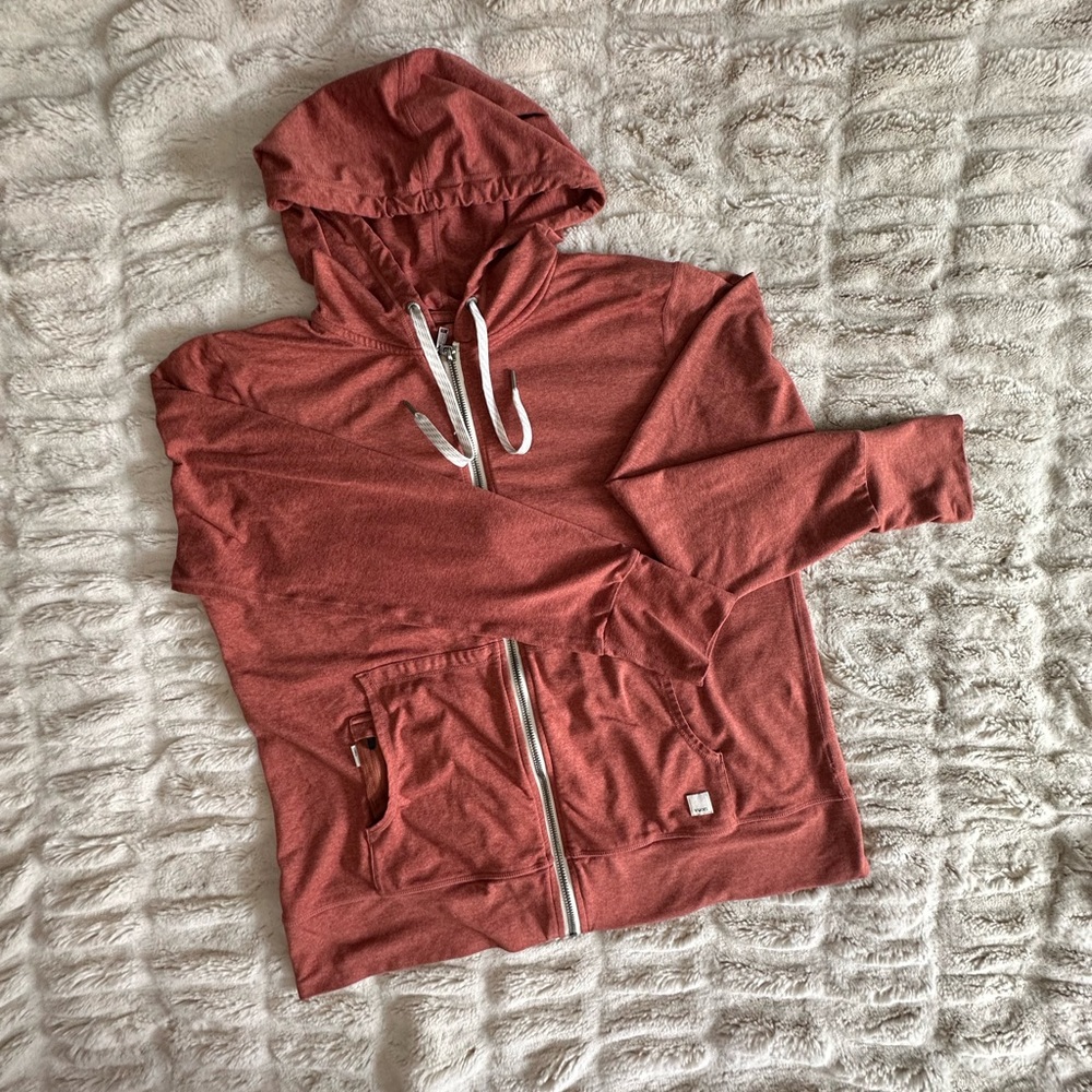Vuori Halo Performance Hoodie XL in Cinnamon Heather VGUC
